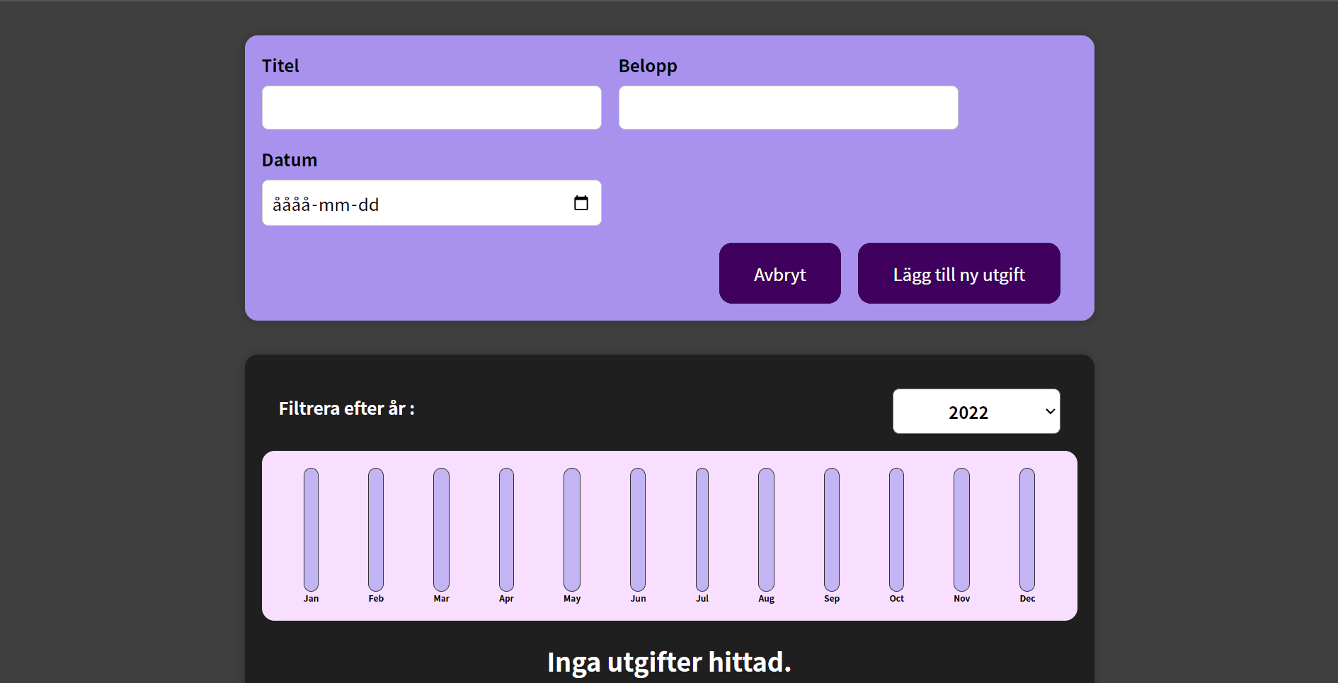 Exspense tracker 